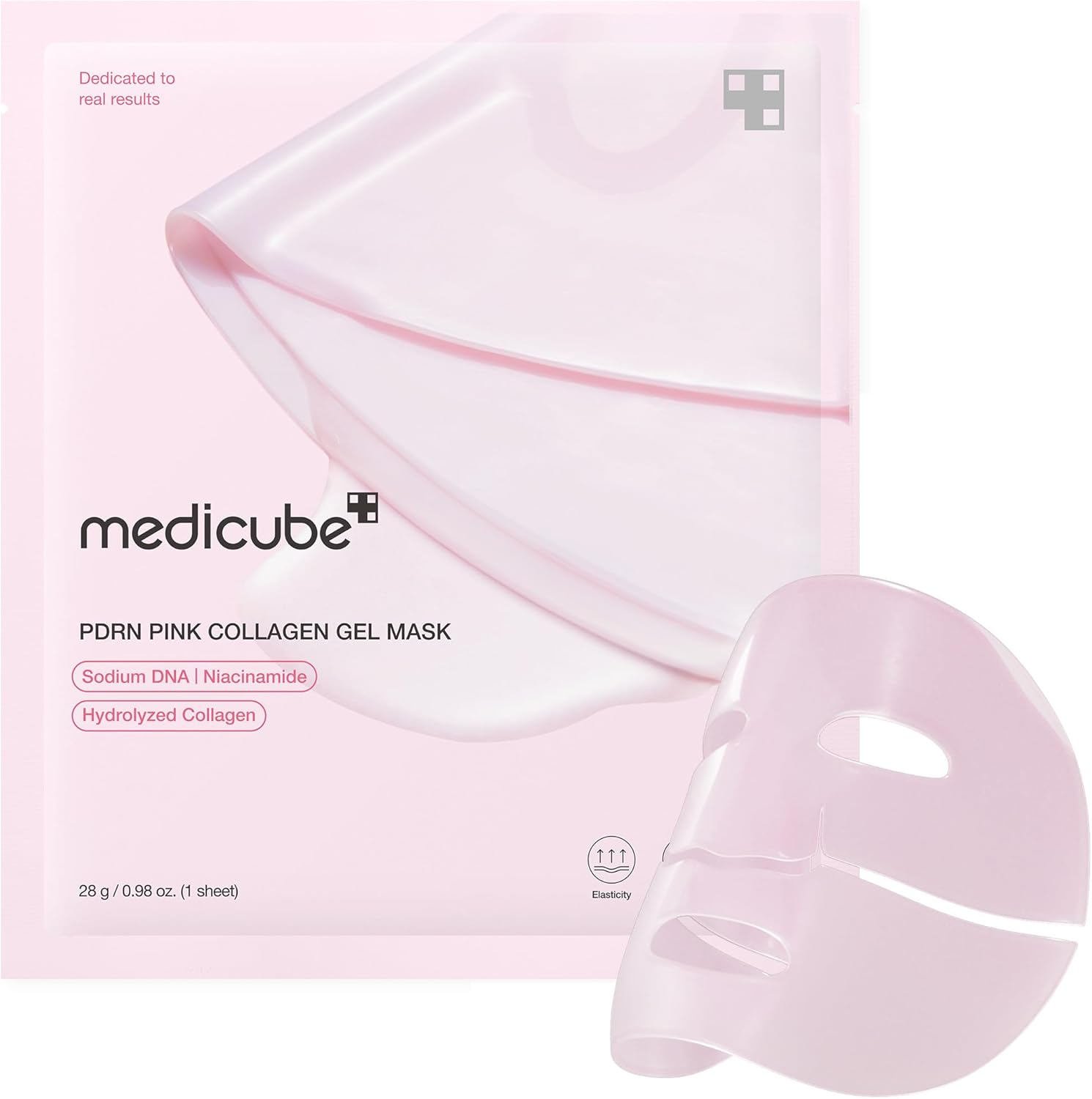 Medicube PDRN Pink Collagen Jelly Gel Mask - transparent gel sheet mask glass skin