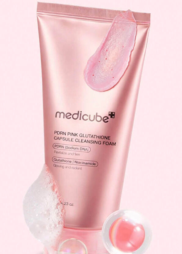 Medicube PDRN Pink Glutathione Capsule Foam Cleanser