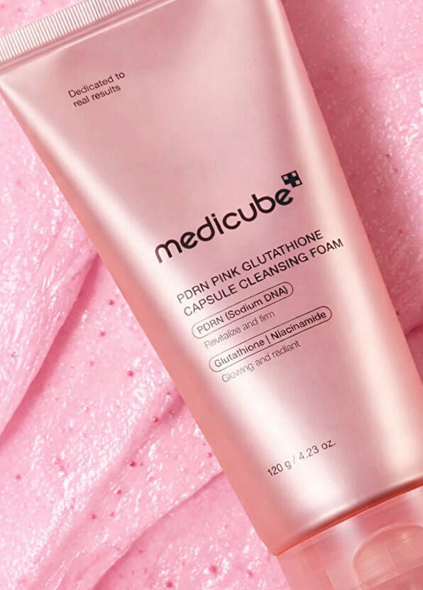 Medicube PDRN Pink Glutathione Capsule Foam Cleanser